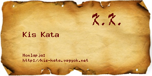 Kis Kata névjegykártya